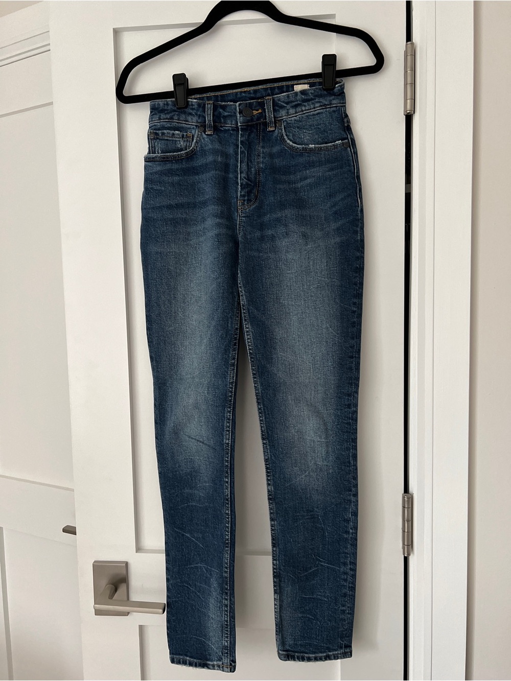 Rebecca Taylor Blue High Rise Denim Skinny Jeans [Size 24]